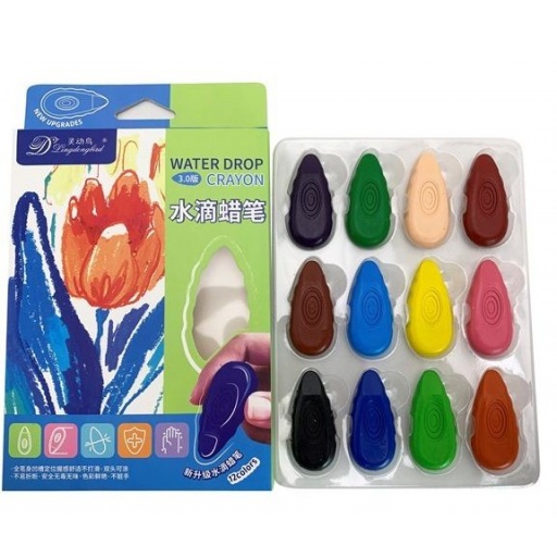 CRAYOLAS FORMA GOTA X 12 EN CAJA 7183