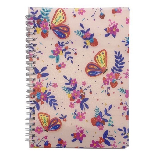 LIBRETA CON ESPIRAL 80 HOJAS VARIOS DISEOS