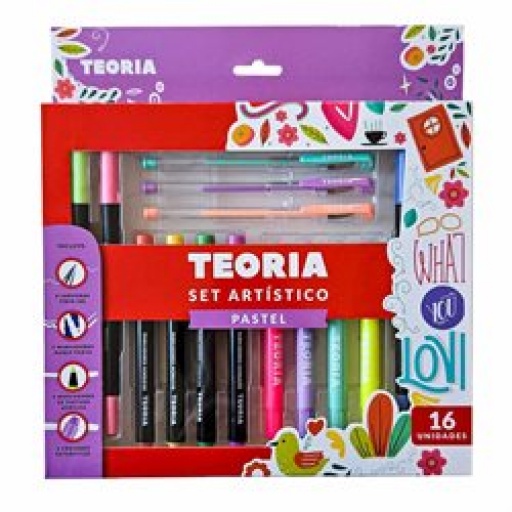 SET ARTISTICO PASTEL TEORIA X 16 COLORES