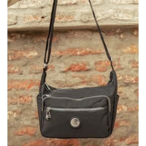 MORRAL DE MICROFIBRA NEGRO RU23-81