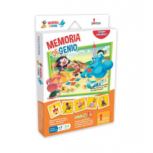 CARTAS INFANTILES JUEGO PARA LLEVAR MEMORIA DE GENIO