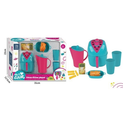 SET COCINA 7 PZAS FREIDORA JARRA 8802