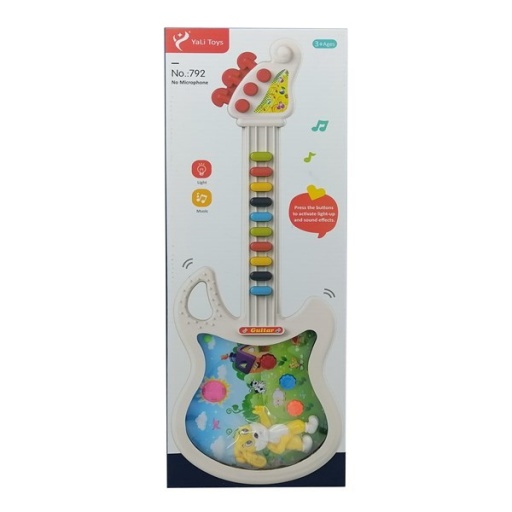 DIDACTICO GUITARRA CON LUZ Y SONIDO 3AA 6101