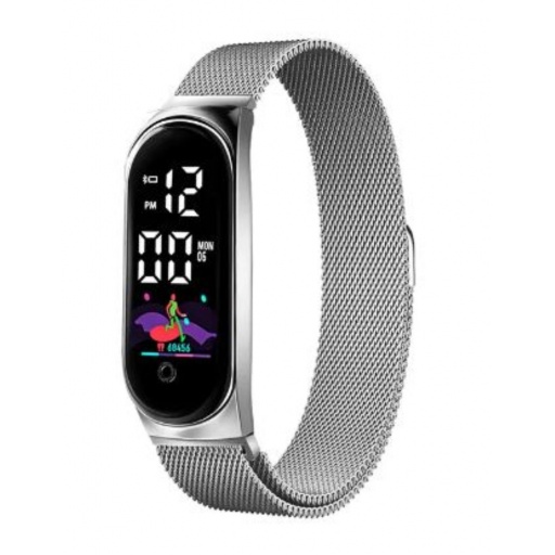 RELOJ TIPO SMART BAND METAL