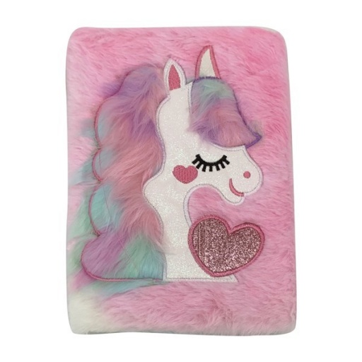 LIBRETA DISEO PELUCHE UNICORN