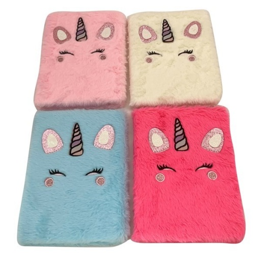 LIBRETA DISEO PELUCHE UNICORNIO  9051