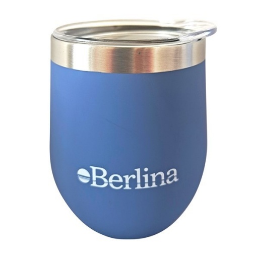 MATE BERLINA 220ML CON TAPA DOBLE PRED AZUL