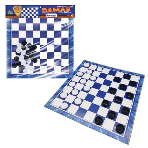 JUEGO MESA DAMAS MADERA BOLSA XALINGO 6555.4