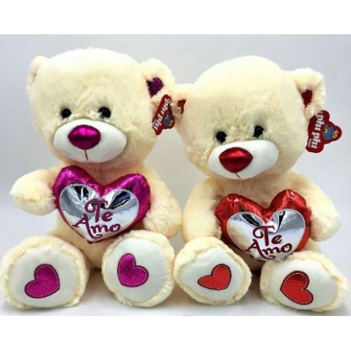 PELUCHE PHI PHI OSO 42 CM CORAZON METALIZADO