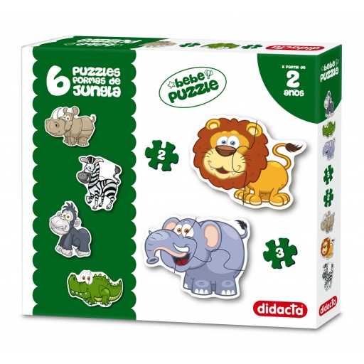 PUZZLES FORMAS JUNGLA X 6