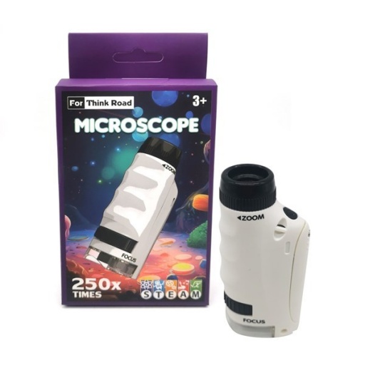 MICROSCOPIO DE MANO 250X 1AAA CAJA 7638