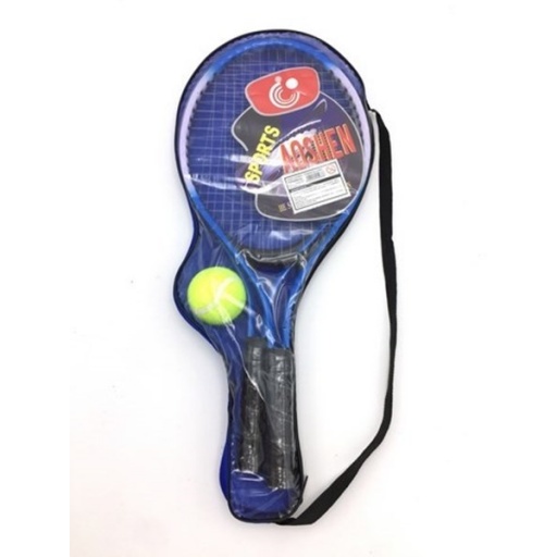 2 RAQUETA TENIS CON 1 PELOTAS EN ESTUCHE PVC