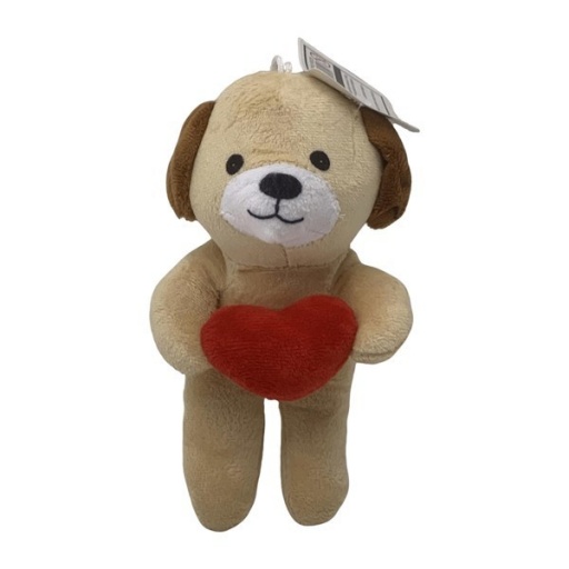 PELUCHE PERRO CON CORAZON 0705