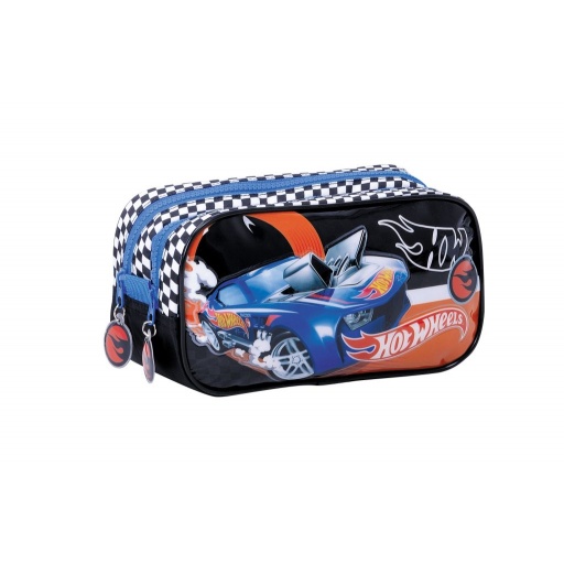 CARTUCHERA HOT WHEELS DOBLE CIERRE