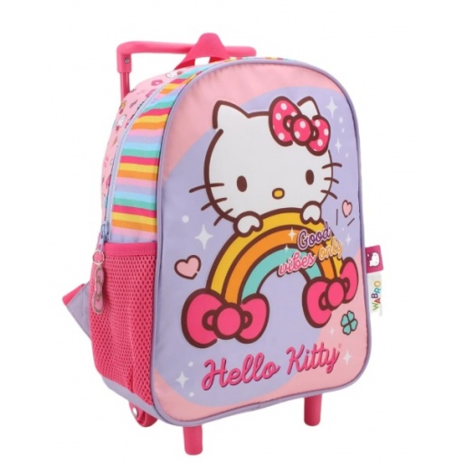 MOCHILA 12" HELLO KITTY CON CARRO