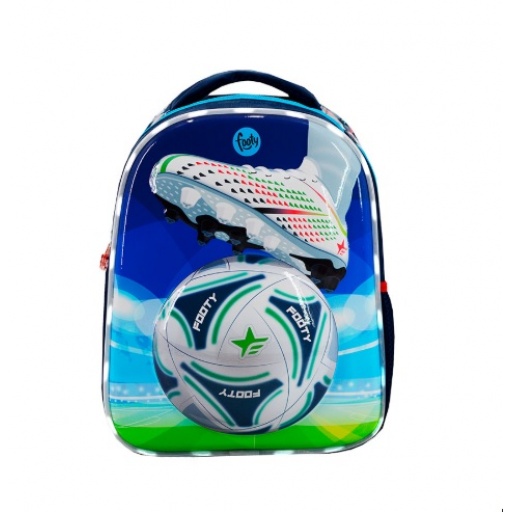 MOCHILA FOOTY FUTBOL 13" CON LUZ LED RELIEVE