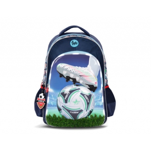 MOCHILA FOOTY FUTBOL 18" CON LUZ LED