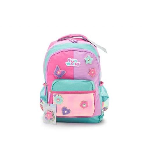 MOCHILA PATCH DYI 17" FUN WORL