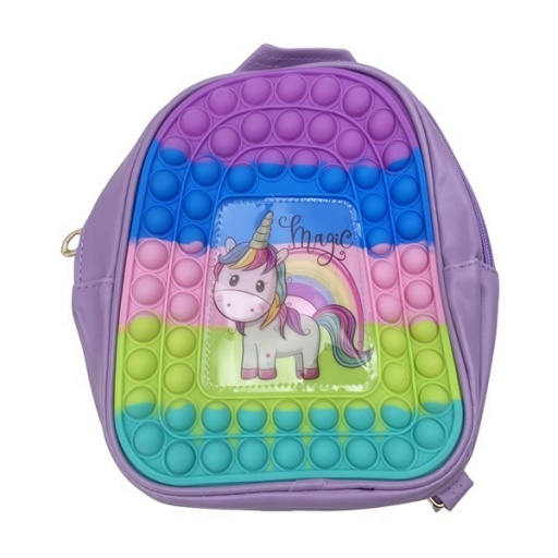 MOCHILA INFANTIL UNICORNIO POP IT 0978