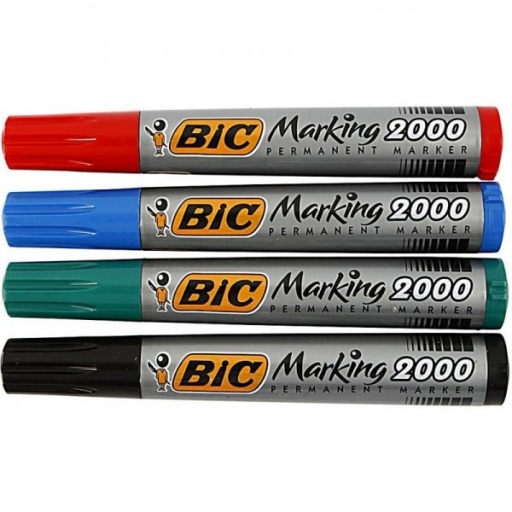 Marcador Permanente Bic Marking 2000 Negro