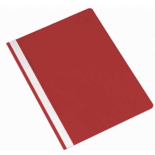 Carpeta Tapa Transparente A4 Rojo