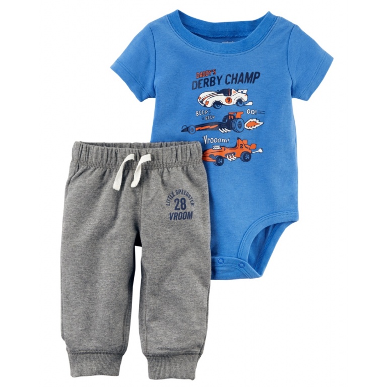 CONJUNTO CARTERS PANTALON Y BODY MC DERBY 12M