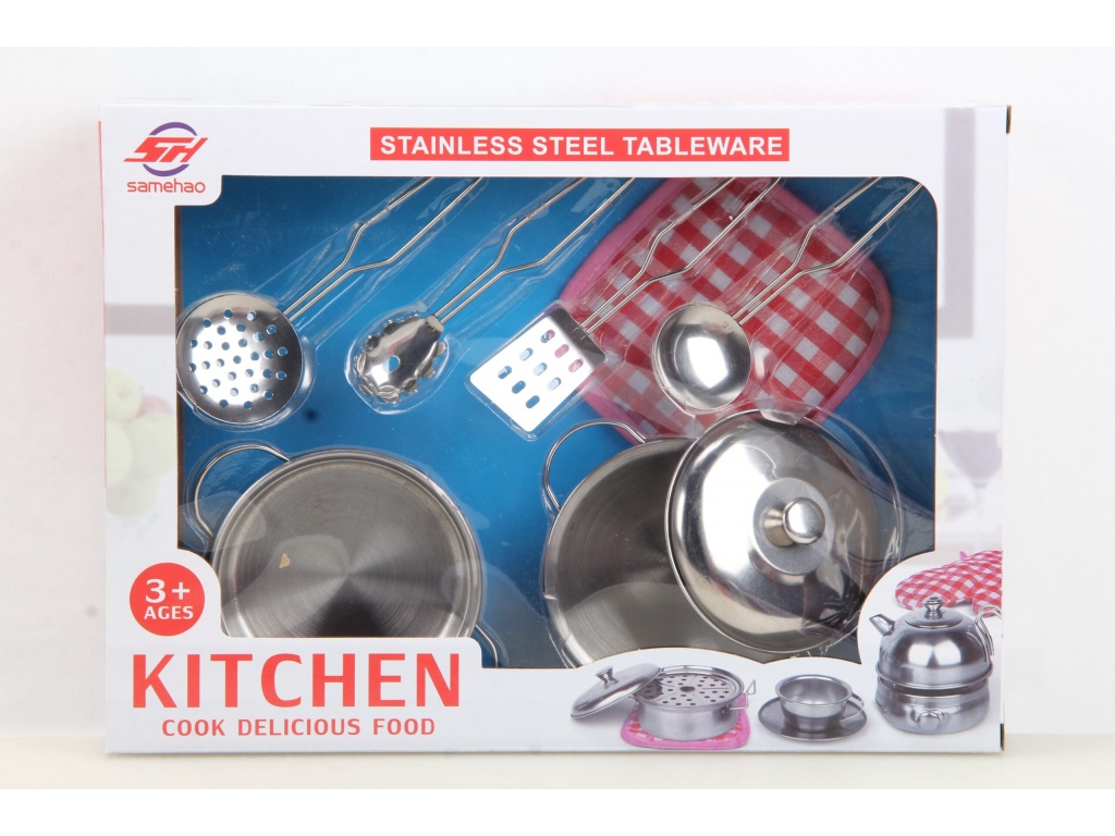 SET COCINA METAL 8 PIEZAS