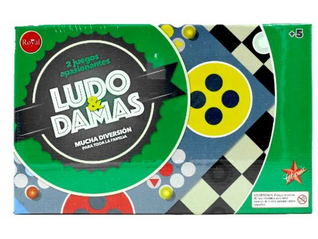 Juego de Mesa Ludo & Damas Royal