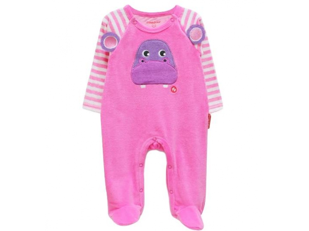 PIJAMA PLUSH FISHER PRICE 3D HIPO FUCSIA 0-3M