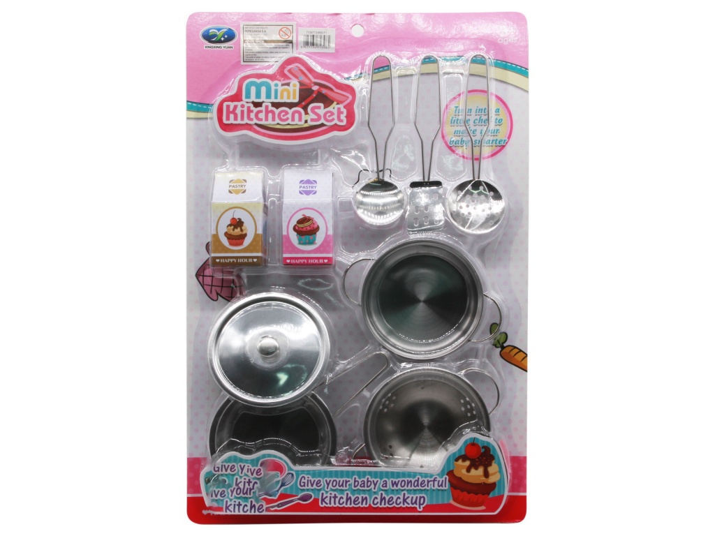 SET COCINA 9 PIEZAS METAL