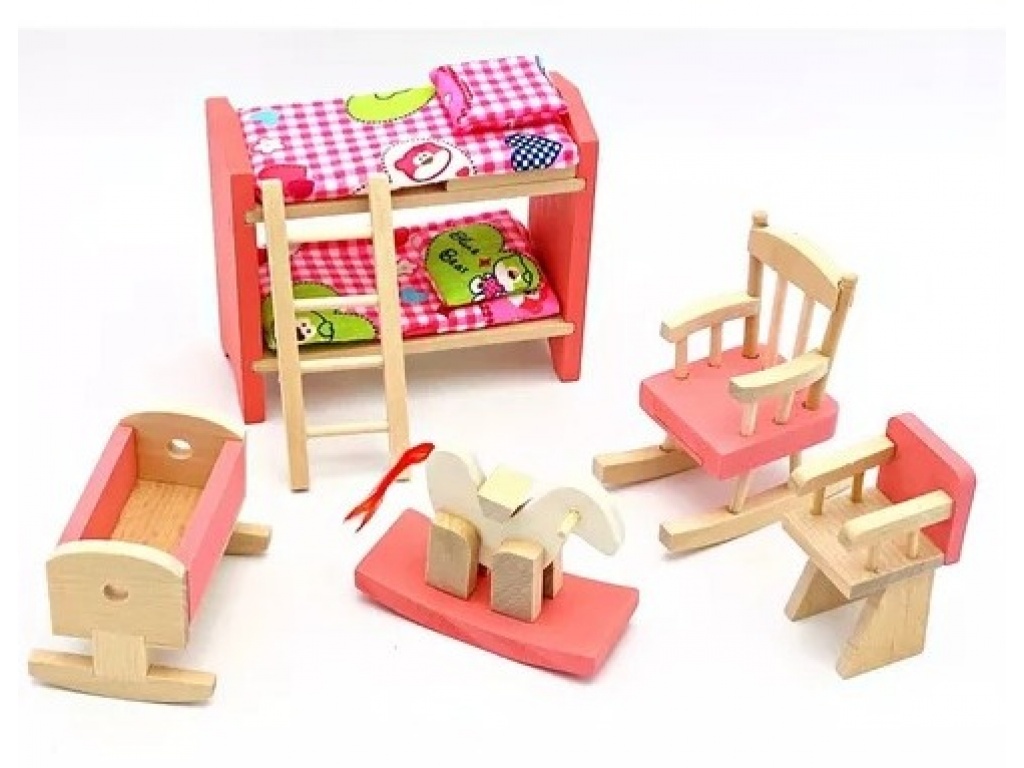 MUEBLES PARA MUECA DORMITORIO INFANTIL 10 P