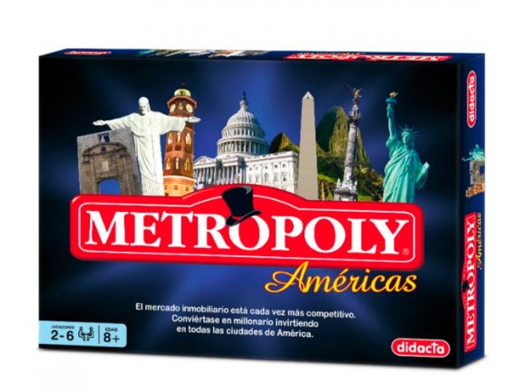 JUEGO DE MESA METROPOLY AMERICAS DIDACTA