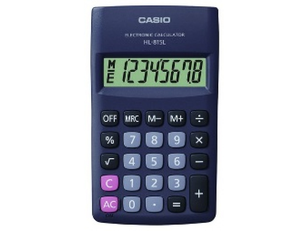 CALCULADORA CASIO HL-815 NEGRA