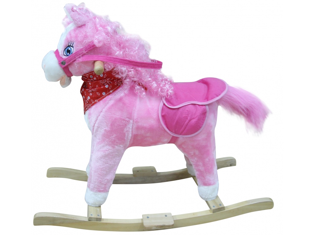 BALANCIN MADERA Y PELUCHE PONY CON SONIDO