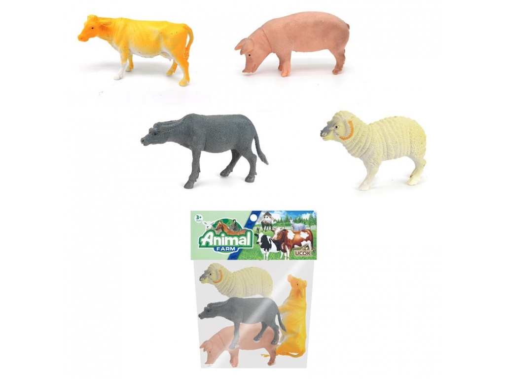 ANIMALES DE GRANJA 4 PIEZAS