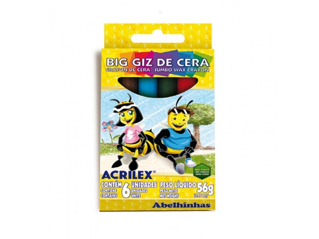 CRAYOLA ACRILEX JUMBO CON 6 COLORES 9106