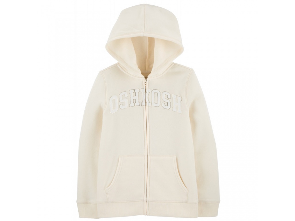 CAMPERA DE ALGODON  BEIGE CON LOGO  NIA OSHKOSH 8T