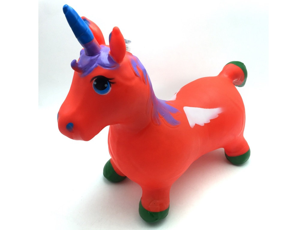 INFLABLE SALTARIN UNICORNIO LUZ Y SONIDO 1400G