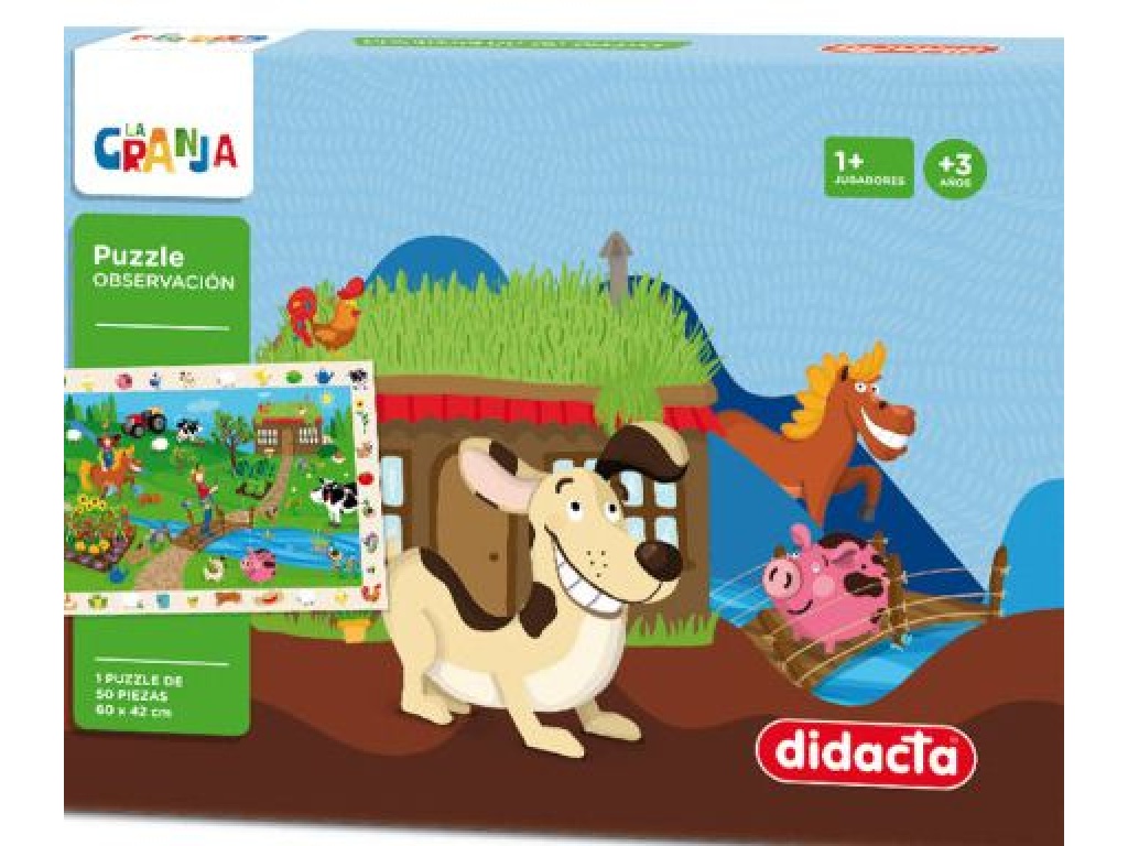 DIDACTA PUZZLE OBSERVACION 5 PCS LA GRANJA