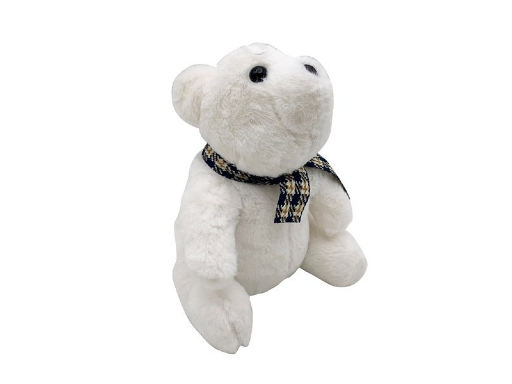 PELUCHE OSO POLAR CON BUFANDA