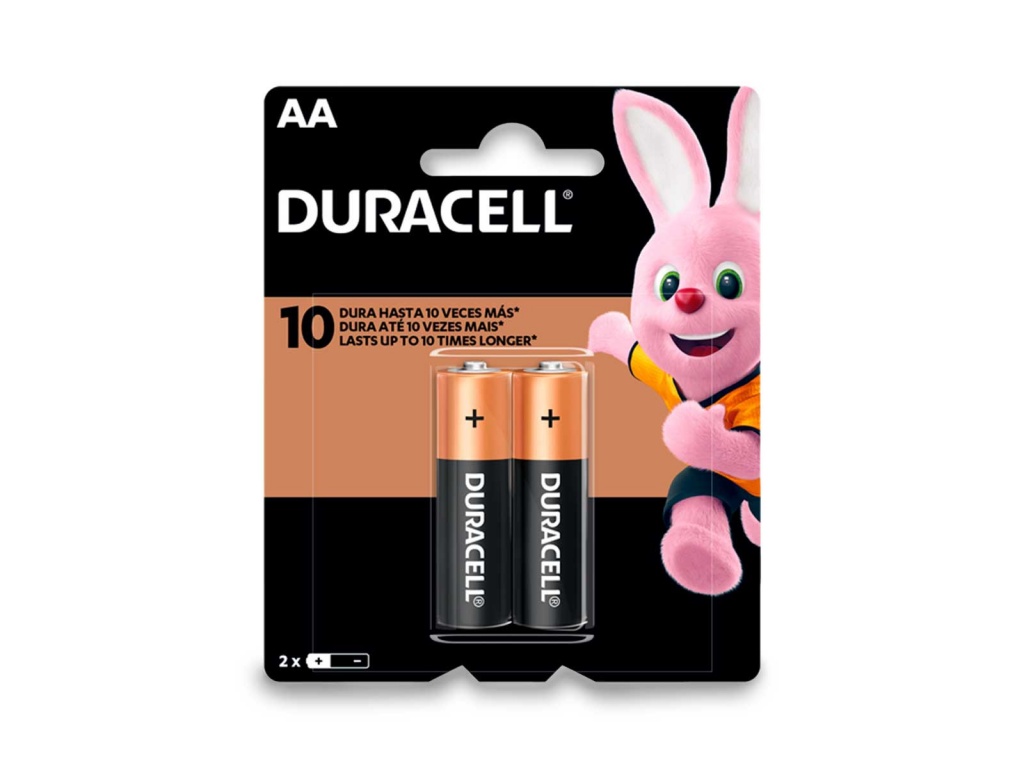 PILA ALCALINAS AA  DURACELL X 2 UNIDADES