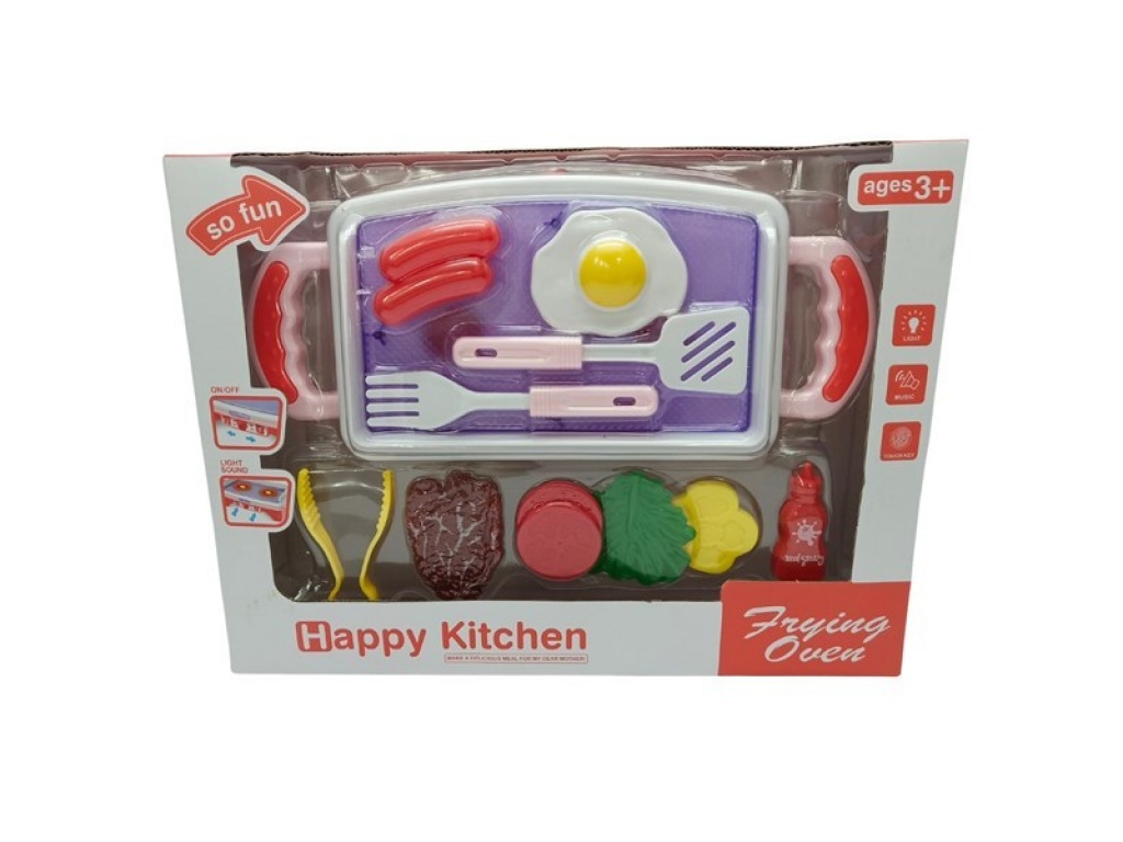 SET COCINA PLANCHA 10 ACC LUZ SONIDO6607