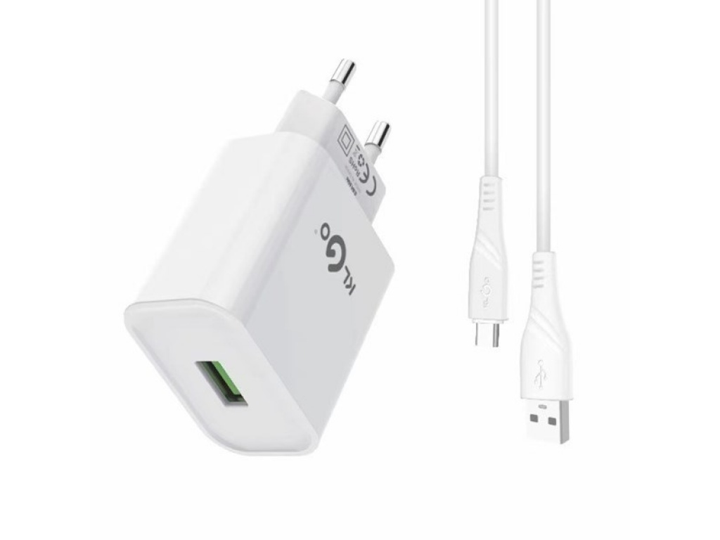 CARGADOR CON CABLE USB-C KLGO  C09T