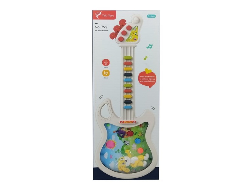 DIDACTICO GUITARRA CON LUZ Y SONIDO 3AA 6101