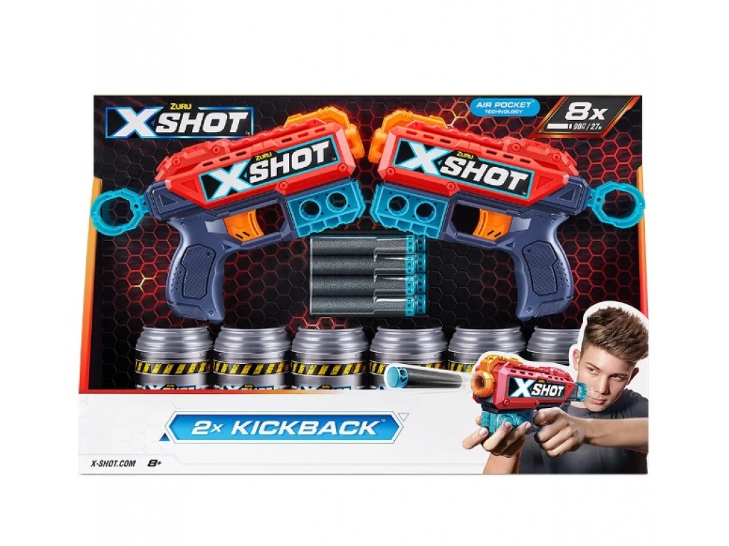 ARMA X-SHOT EXCEL DOBLE KICKBACK C 8 DARDOS