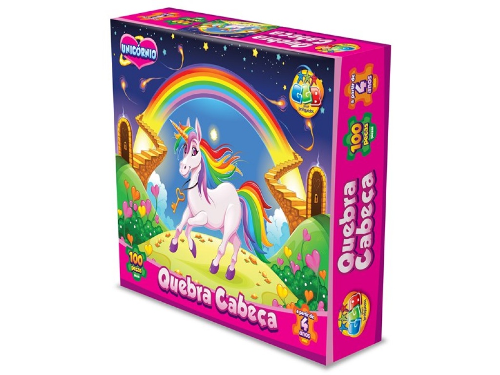 PUZZLE CARTON 100 PZAS UNICORNIOS GB 1010