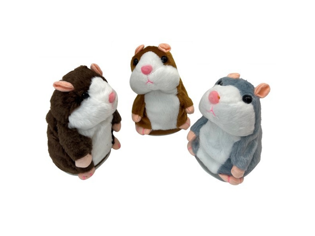 PELUCHE HAMSTER REPITE SONIDOS 3AAA 8870