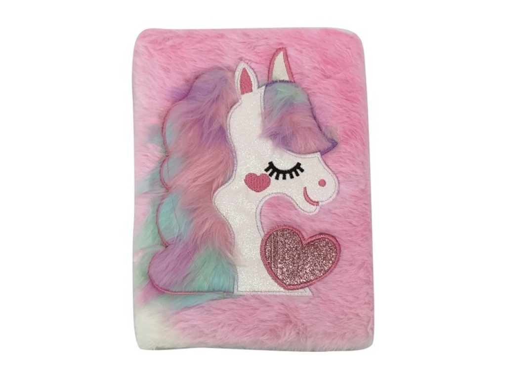 LIBRETA DISEO PELUCHE UNICORN