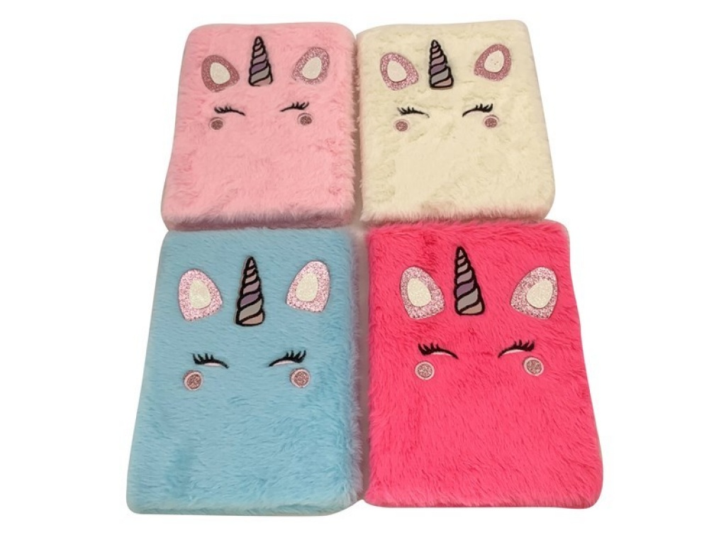 LIBRETA DISEO PELUCHE UNICORNIO  9051