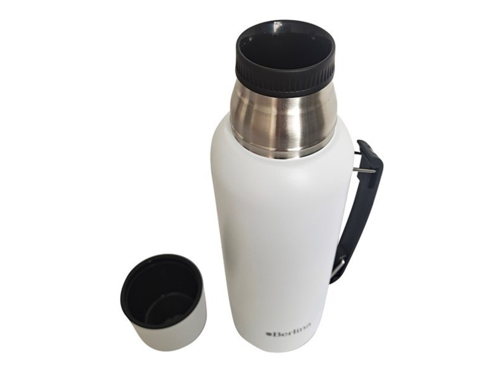 TERMO BERLINA 1L TAPON CLASICO CON ASA BLANCO